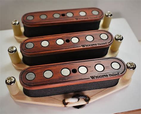 Wiggins Brand Stratocaster Pickup Set Padauk Wood Texas Reverb