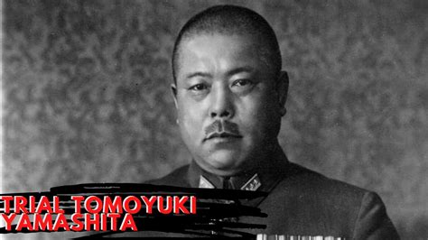 Trial Tomoyuki Yamashita Japanese General Of The Imperial Japanese Army