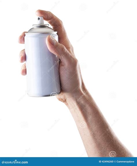 Hand Holding Spray Paint Stock Photo Image 42496260