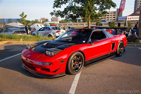 Red Acura Nsx On Volk Racing Te Wheels Benlevy