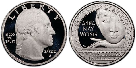 2022 S 25c Anna May Wong Silver Dcam Proof American Women Quarters