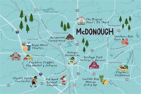 Hand Drawn Map Illustration Steph Calvert