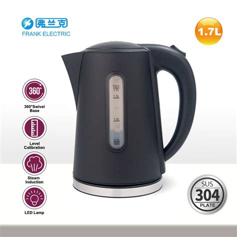 Black Color Spray 17l Double Wall Electric Kettle China Water Kettle And Electric Water