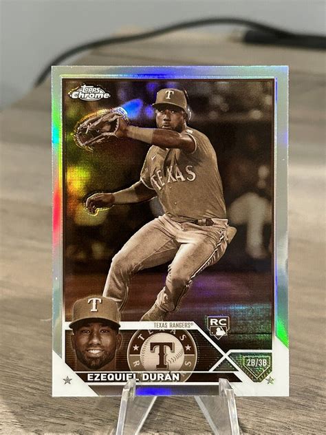 2023 Topps Chrome SEPIA Ezequiel Duran 36 RC Rangers EBay