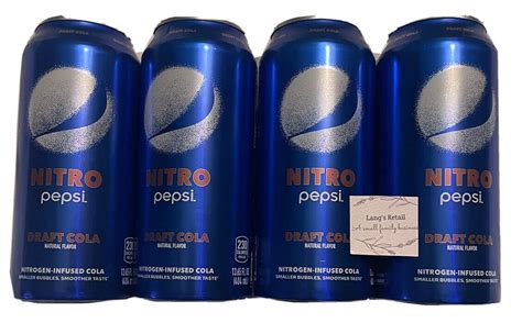 Nitro Pepsi Draft Cola Pack Of 4 Bundled With Langs