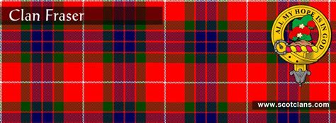 Clan Fraser Tartan And Crest Scottishclans