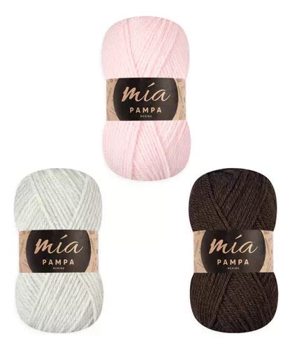 Lana Semi Gruesa Pampa 100gr Rinde 130 Mts Crochet Tejer MercadoLibre