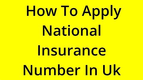 [solved] How To Apply National Insurance Number In Uk Youtube