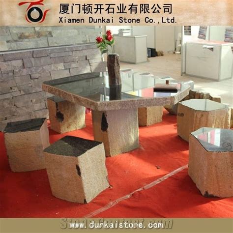 Black Basalt Table And Chair Sets Zhangpu Black Basalt Table From