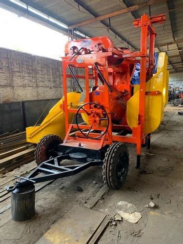 New Ms Steel Gec Concrete Mixer With Lift And Hopper Capacity