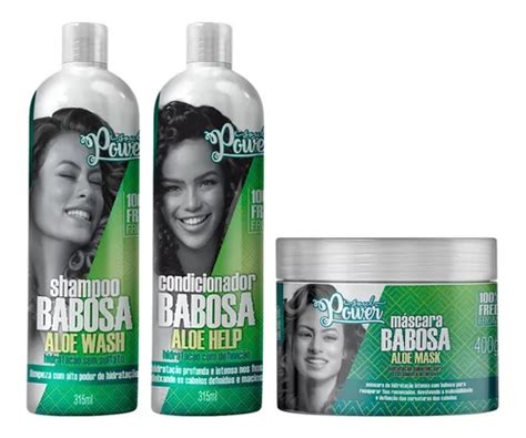 Kit Soul Power Babosa Shampoo Condicionador Máscara Frete grátis