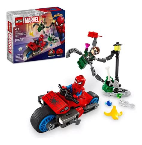 Lego Super Heroes Persecución En Moto Spider man Vs Doc Ock MercadoLibre