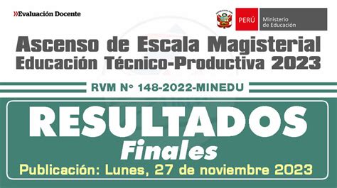 Ascenso ETP 2023 Publicación de Resultados Finales del Concurso