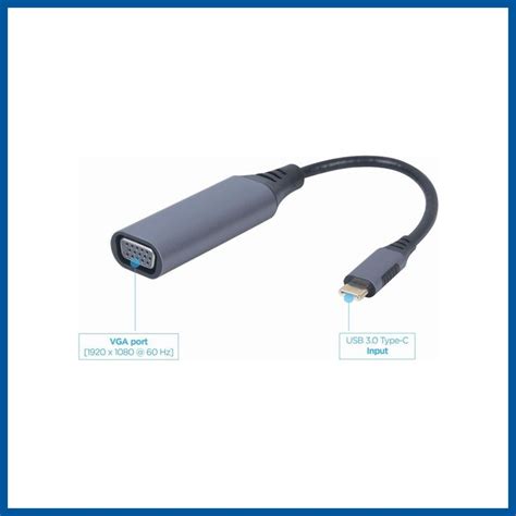 Gembird Cablexpert Usb Typ C Vga Display Adapter Usb Typ C Cm