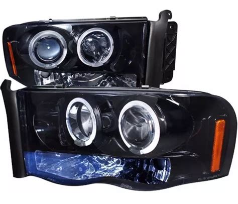 Dodge Ram 2002 2005 Juego Faros Ojo Angel Led 2003 2004 Set Meses Sin