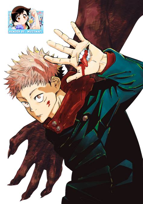 Itadori Yuuji Jujutsu Kaisen Render By Muztnafi On Deviantart