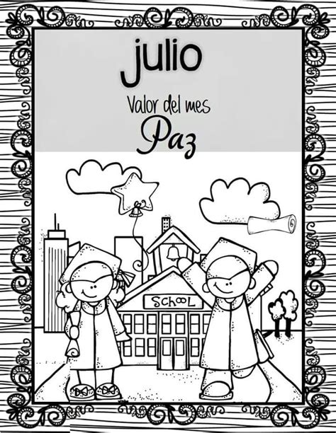 Portadas De Julio Creativas Ideas F Ciles Dibujos Bonitos