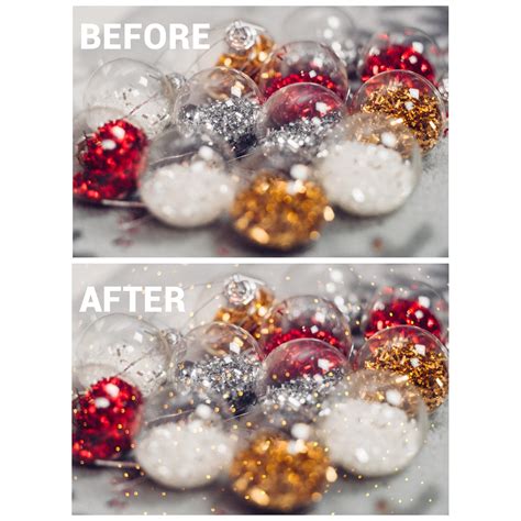 Christmas Overlays Photoshop Overlays Photo Overlays Bokeh Etsy Canada