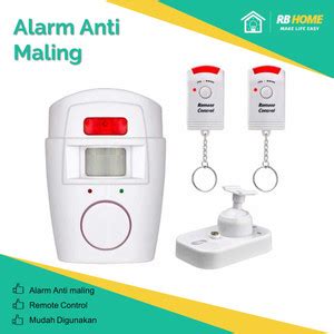 Jual Alarm Rumah Sensor Gerak Anti Maling Infrared Pir Remote