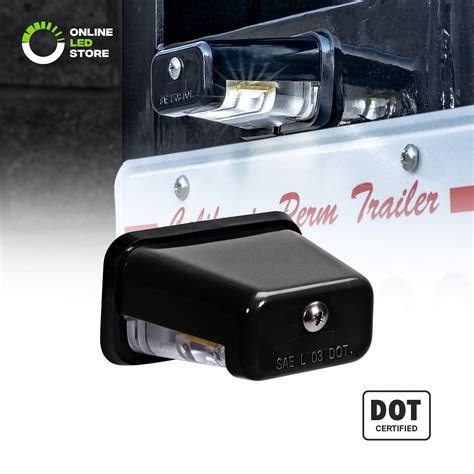 Stud Mount Led Trailer License Plate Lights Dot Sae Certified Ip