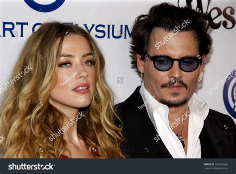 Amber Heard Johnny Depp Art Elysiums Foto Stock Shutterstock