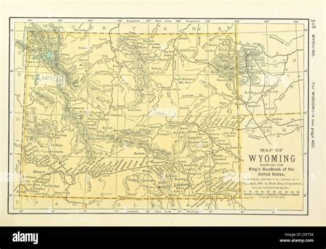 Antiguo Mapa De Wyoming Fotograf As E Im Genes De Alta Resoluci N Alamy