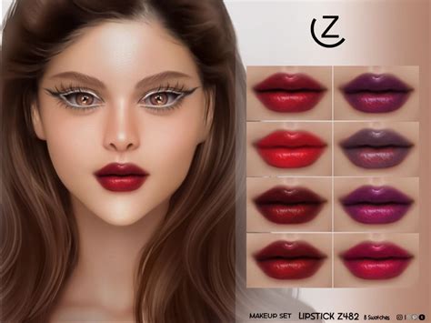 The Sims Resource LIPSTICK Z482 In 2024 Sims 4 Lipstick Makeup Cc