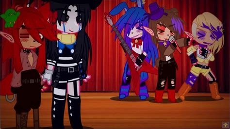 Fnaf Rockstars S Puppet As Humans In Gacha Club Fnaf Fnaf