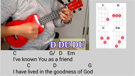 Goodness Of God Easy Ukulele Play Along Youtube