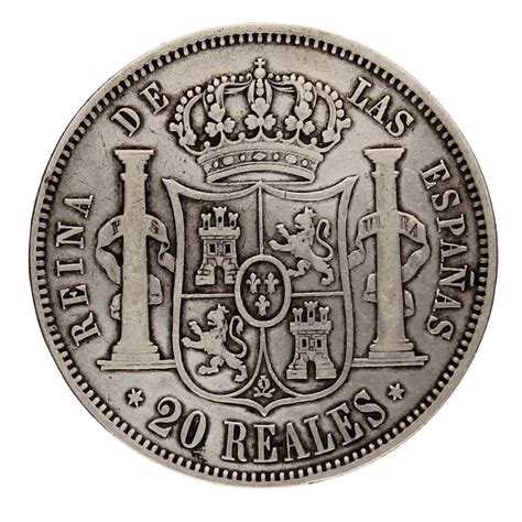 Moneda Isabel Ii Reales Plata Madrid G Andorrano