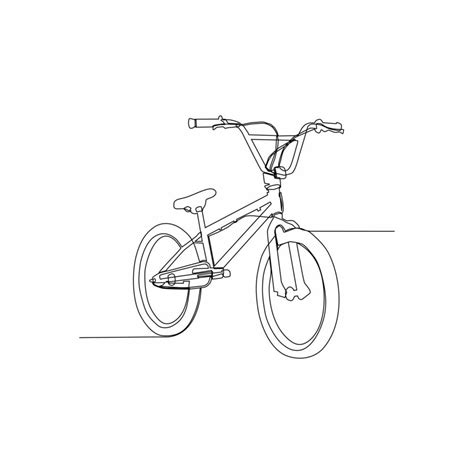 bicycle continuous line drawing art 21249256 Vector Art at Vecteezy