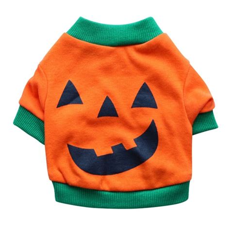 Halloween Pompoen Sweatshirts Vest Hond Kleding Ho Grandado