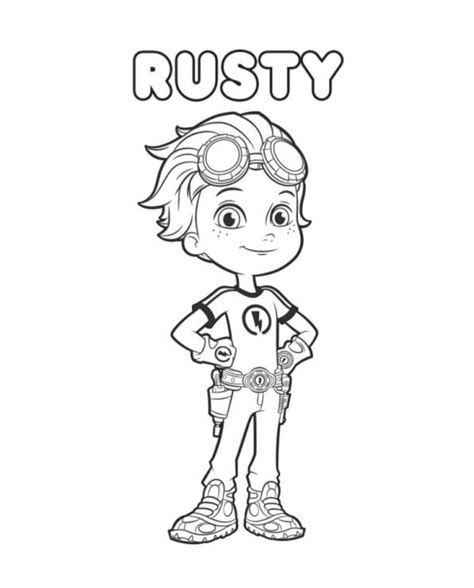 Rusty and Ruby Coloring Page - Free Printable Coloring Pages for Kids