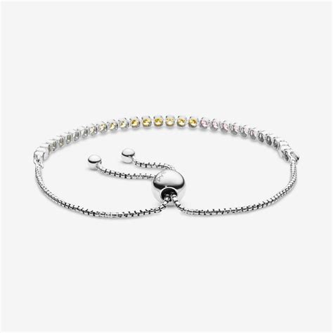 Pandora Rainbow Sparkling Slider Tennis Bracelet Lyst