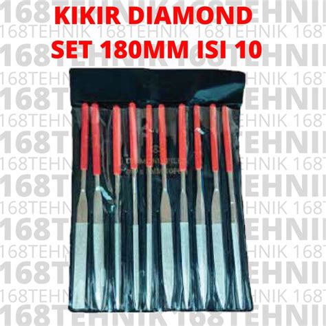 KIKIR DIAMOND SET 180MM Isi 10 DIAMOND FILE 180 KIKIR INTAN