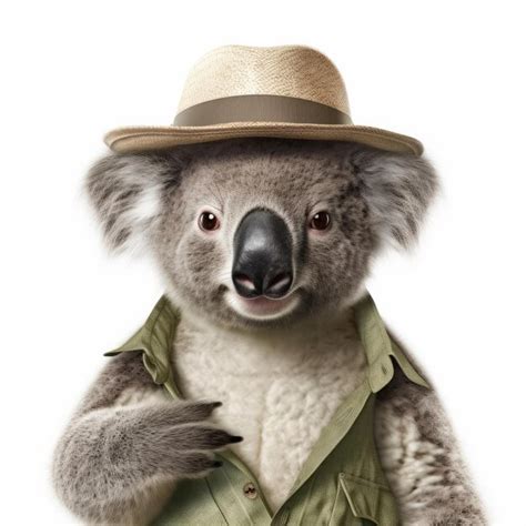 Premium Ai Image Koala In An Australian Bush Hat