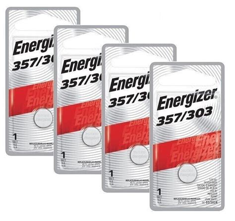 357 303 Sr44sw Coin Cell Silver Oxide Batteries Energizer 3 Pack Red