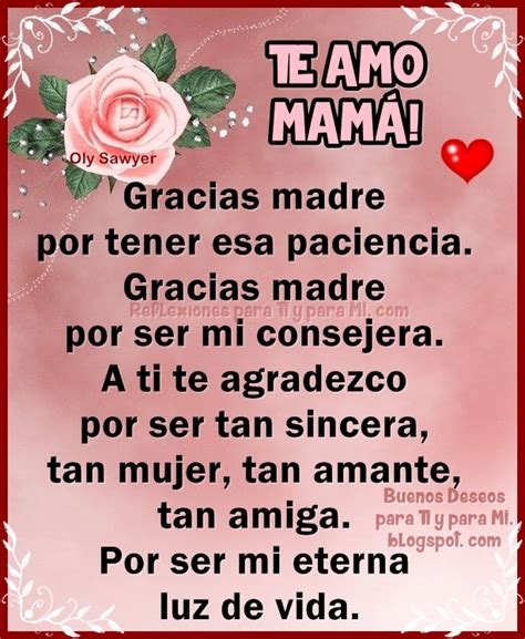 Buenos Deseos para TI y para MÍ TE AMO MAMÁ