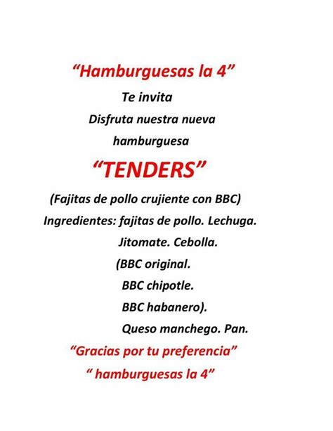 Menu At Hamburguesas La Restaurant Ciudad Nezahualc Yotl