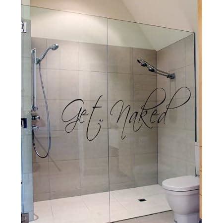 Get Naked Wall Decal Vinyl Bathroom Wall Art Stickers Amazon