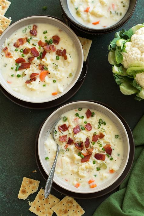 Cauliflower Soup Recipe Creamy And Cheesy Cooking Classy