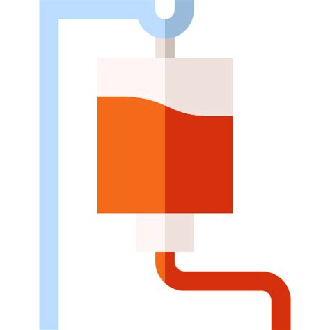 Blood Transfusion Basic Straight Flat Icon