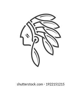 Dayak Tribe Mascot Logo Design Inspiration Stock Vector (Royalty Free ...