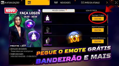 AMANHÃ MELHOR EVENTO PEGUE O EMOTE GRÁTIS BANDEIRÃO DE VOLTA TOP