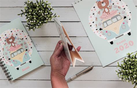 Boho Camp Dise O De Calendario Personalizado De Escritorio Para