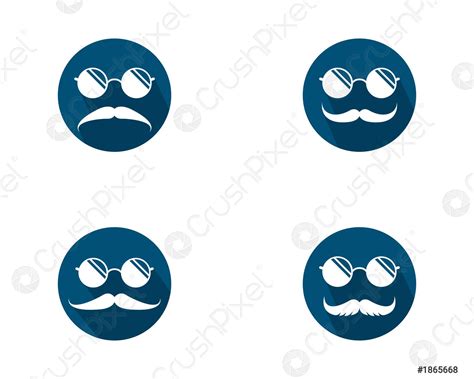 Icono Del Logotipo Del Bigote Vector De Stock Crushpixel