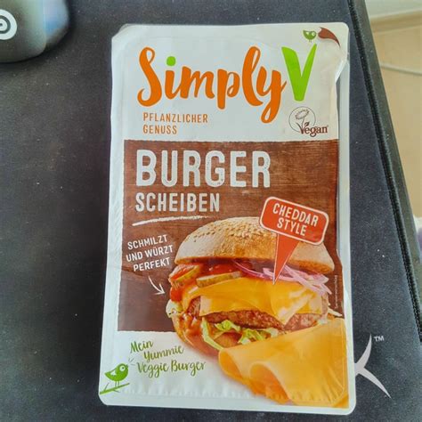 Simply V Burger Scheiben Cheddar Style Review Abillion