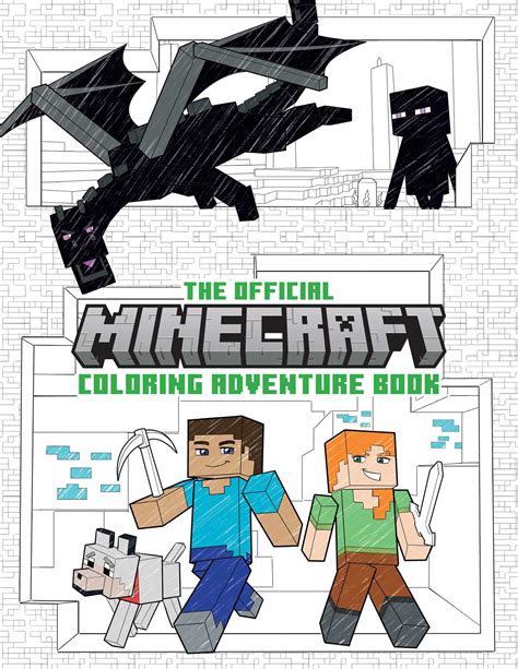 The Official Minecraft Coloring Adventures Book Create Explore Color