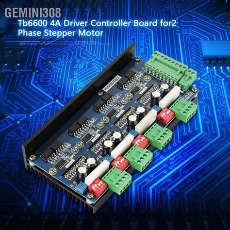 Gemini308 Tb6600 4a บอร์ดควบคุมไดร์เวอร์สำหรับ Cnc 4 แกน 2 เฟส Stepper