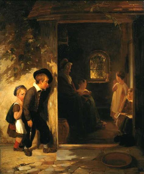 ‘late At School‘ Thomas Webster 1834 Exhibited 1835 Tate